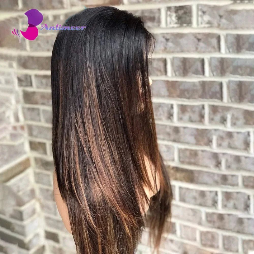 Ombre Pink Rosemary Colored Human Hair Body Wavy Glueless 13x4 Lace Front Wigs 613 Made Pre Plucked 180% Density Full Lace Wigs - MAGUSTA BEAUTY