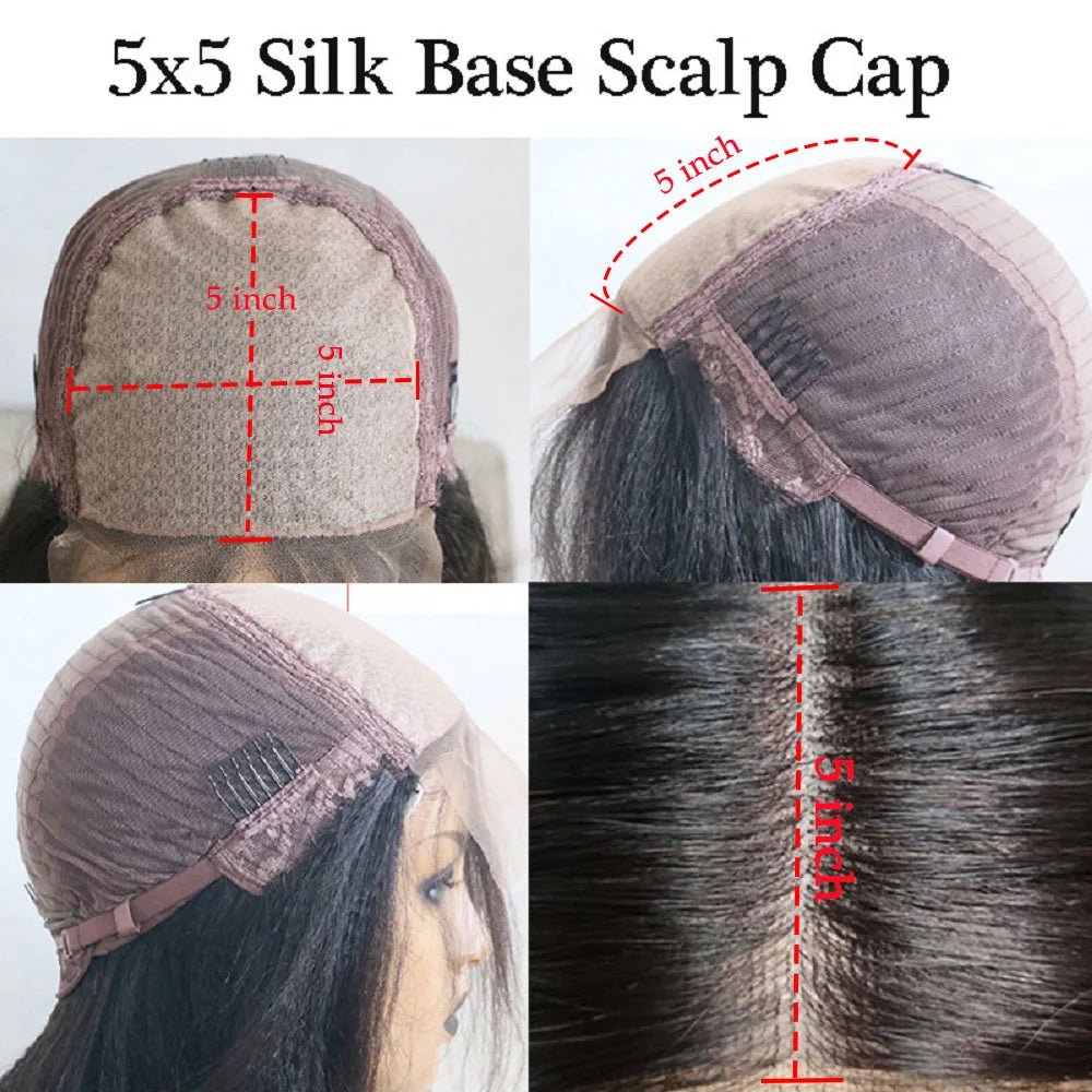 Ombre Pink Rosemary Colored Human Hair Body Wavy Glueless 13x4 Lace Front Wigs 613 Made Pre Plucked 180% Density Full Lace Wigs - MAGUSTA BEAUTY
