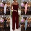 OSM036 Trendy Spring and Summer Jumpsuit Women Feather Bra Sexy White Girls Jumpsuits Elegant Casual Jumpsuits With Belt - MAGUSTA BEAUTY