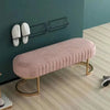 Ottomans Long Sofa Bench, Nordic Fabric Shoe Changing Bench, Home Doorway Corridor Fitting Room Chair - MAGUSTA BEAUTY