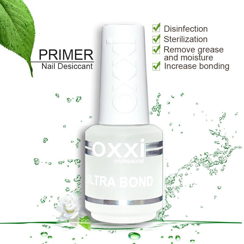 oxxi New 15ml Acid-free Primer For Nails Desiccant Hybrid Varnish Permanent Nail Polish Degreasing Base Coat Manicure Set of Gel - MAGUSTA BEAUTY