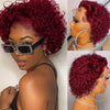 Pixie Cut Wigs Human HaiShort Curly Lace Front Human Hair Wigs For Women Brazilian Water Wave Bob Wig 13x1 Transparent Lace Wigs - MAGUSTA BEAUTY