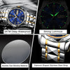 POEDAGAR Top Brand Luxury Man Wristwatch Waterproof Luminous Date Week Men Watches Stainless Steel Quartz Men's Watch Male reloj - MAGUSTA BEAUTY