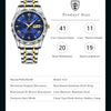 POEDAGAR Top Brand Luxury Man Wristwatch Waterproof Luminous Date Week Men Watches Stainless Steel Quartz Men's Watch Male reloj - MAGUSTA BEAUTY