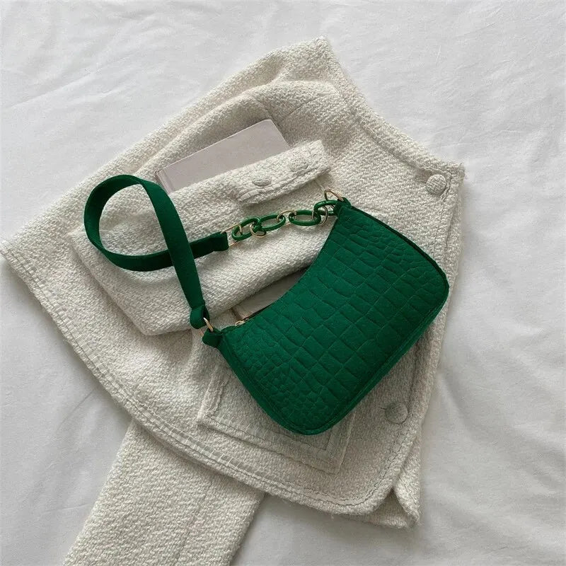 Popular Retro Gentle Temperament Small Square Bag 2024 Autumn Shoulder Handheld Fashion Casual Yankee Underarm Small Square Bag - MAGUSTA BEAUTY