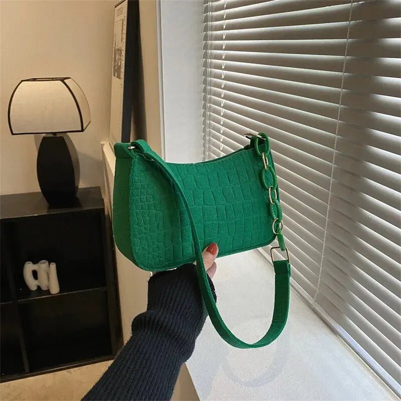 Popular Retro Gentle Temperament Small Square Bag 2024 Autumn Shoulder Handheld Fashion Casual Yankee Underarm Small Square Bag - MAGUSTA BEAUTY