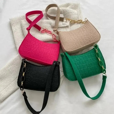 Popular Retro Gentle Temperament Small Square Bag 2024 Autumn Shoulder Handheld Fashion Casual Yankee Underarm Small Square Bag - MAGUSTA BEAUTY