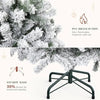 Prelit Snow Flocked Artificial Full Christmas Tree 9ft with Remote Control Christmas Pine Tree with 11 LightModes 2094 Branch T - MAGUSTA BEAUTY