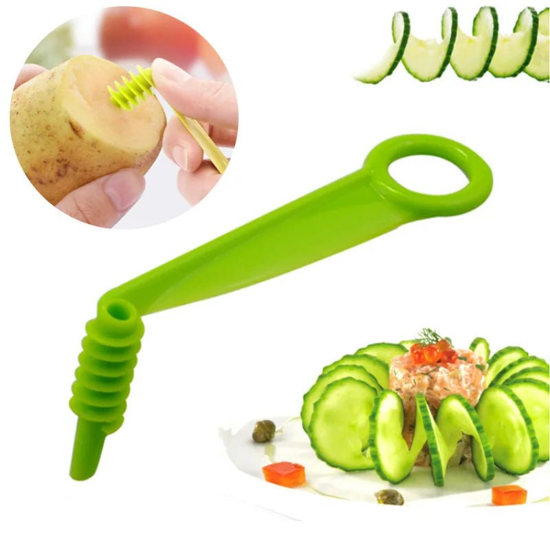Protable Potato BBQ Skewers For Camping Chips Maker potato slicer Potato Spiral Cutter Barbecue Tools Kitchen Accessories - MAGUSTA BEAUTY
