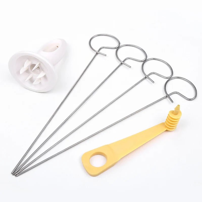 Protable Potato BBQ Skewers For Camping Chips Maker potato slicer Potato Spiral Cutter Barbecue Tools Kitchen Accessories - MAGUSTA BEAUTY