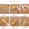Protable Potato BBQ Skewers For Camping Chips Maker potato slicer Potato Spiral Cutter Barbecue Tools Kitchen Accessories - MAGUSTA BEAUTY