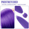 Purple Braiding Hair Pre Stretched Long Synthetic Braiding hair Extensions for Stage Party Halloween Costume Cosplay - MAGUSTA BEAUTY