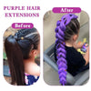 Purple Braiding Hair Pre Stretched Long Synthetic Braiding hair Extensions for Stage Party Halloween Costume Cosplay - MAGUSTA BEAUTY