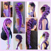 Purple Braiding Hair Pre Stretched Long Synthetic Braiding hair Extensions for Stage Party Halloween Costume Cosplay - MAGUSTA BEAUTY