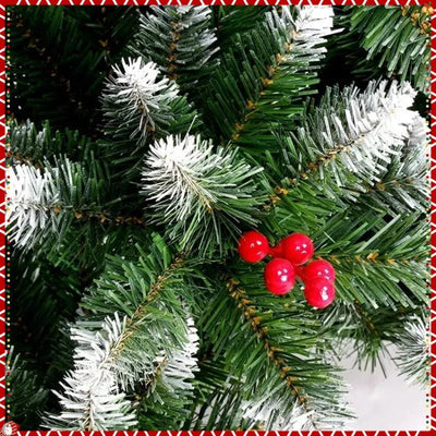PVC Artificial Christmas Tree Spray White Pinecone Red Fruit Christmas Tree 1.2m - 2.1m Christmas Party Atmosphere Home Decoration - MAGUSTA BEAUTY
