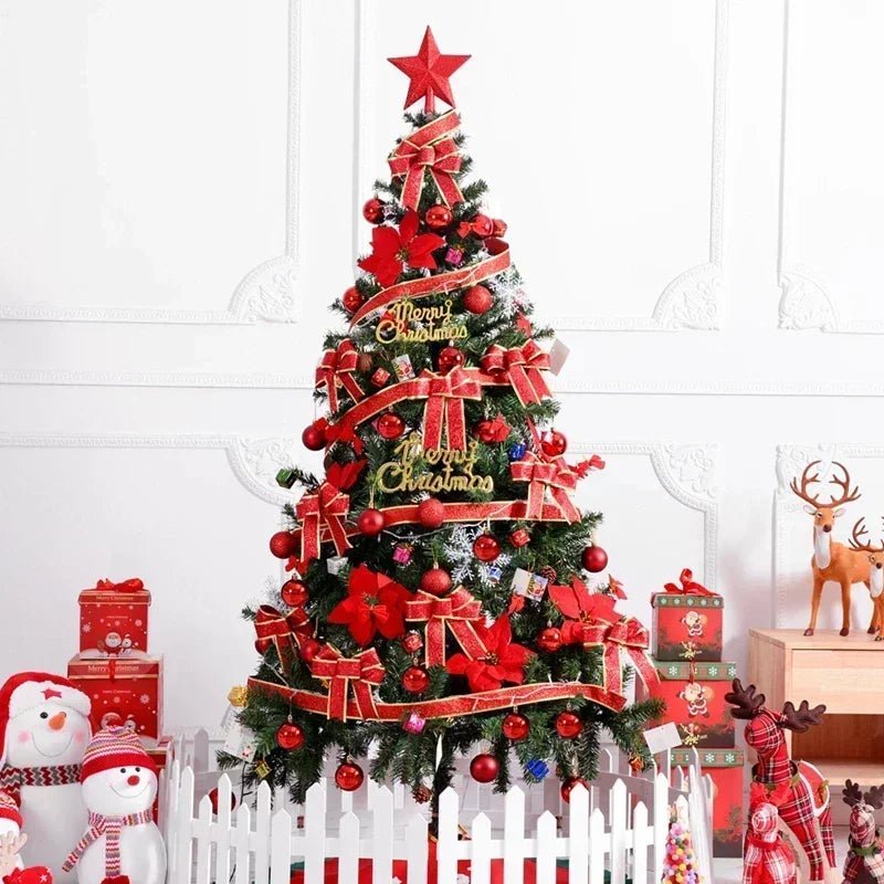 PVC Christmas Tree Encrypted Artificial Fir Decorative Tree Indoor and Outdoor Christmas Atmosphere Decoration Pieces 0.9m~3m - MAGUSTA BEAUTY