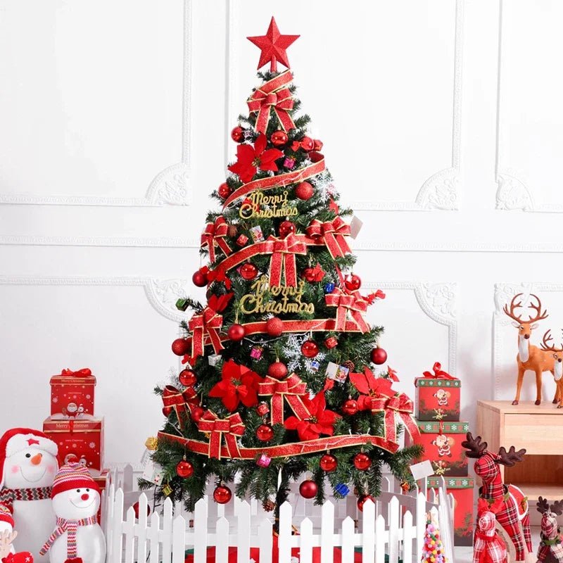 PVC Christmas Tree Encrypted Artificial Fir Decorative Tree Indoor and Outdoor Christmas Atmosphere Decoration Pieces 0.9m~3m - MAGUSTA BEAUTY