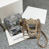 PVC Transparent Shoulder Crossbody Bag Rhinestone Thick Chain Ladies Small Purse and Handbags Fashion Jelly Summer Beach Totes - MAGUSTA BEAUTY