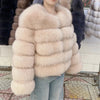 QUEENTINA Fox Fur Coat Real Winter Women'S Fashion Brown 2025 Leather And Skin Clothing Natural New In Coats & Jackets Outerwear - MAGUSTA BEAUTY