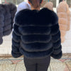 QUEENTINA Fox Fur Coat Real Winter Women'S Fashion Brown 2025 Leather And Skin Clothing Natural New In Coats & Jackets Outerwear - MAGUSTA BEAUTY