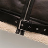 RARF 2024 New Woman's Fashion Thick Warm Faux Shearling Jacket Coat Vintage Long Sleeve Belt Hem Female Outerw - MAGUSTA BEAUTY