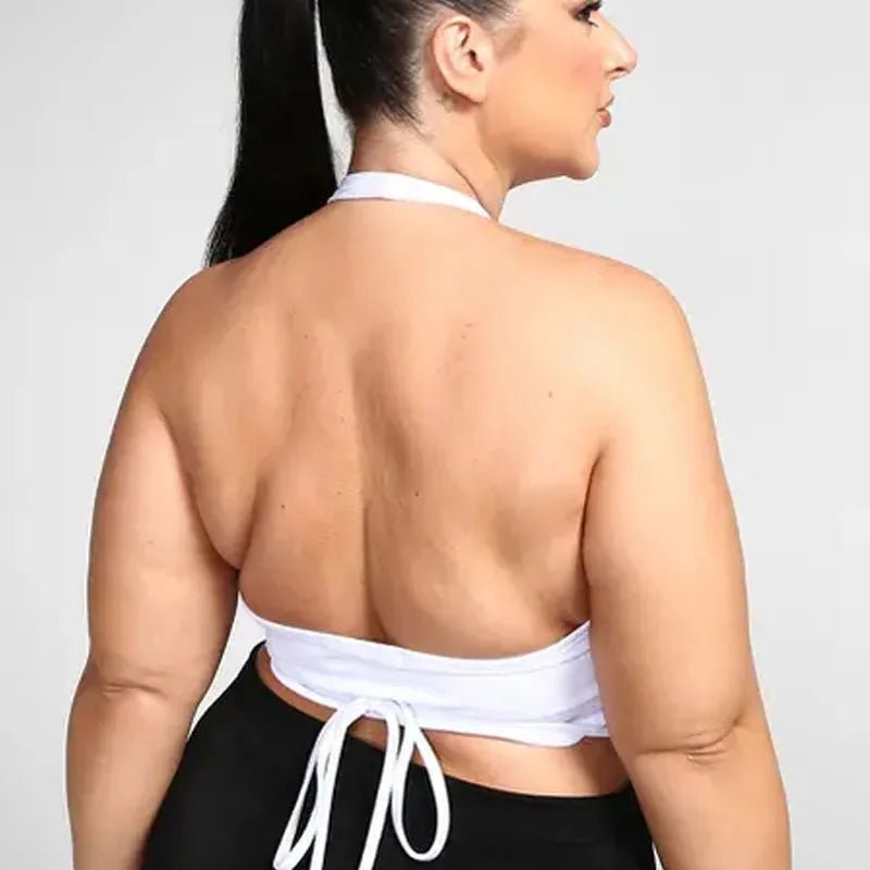 Red Bandage Sexy Y2K Halter Cross Wrap Deep V Neck Crop Tops Women Backless Camis Female Sleeveless Cropped 2023 Summer New Tank - MAGUSTA BEAUTY