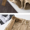 Retro Army Green Work Wear Denim Shorts New Summer Cool Girl Chic Belt Pocket Design High Waist Dance Ultra Short Hot Pants - MAGUSTA BEAUTY