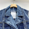 Retro Denim Sexy Two Piece Set Women Cargo Skirt Outfits 2026 Fashion Ladies Pockets Buckle Cropped Jackets and Mini Skirts Suit - MAGUSTA BEAUTY