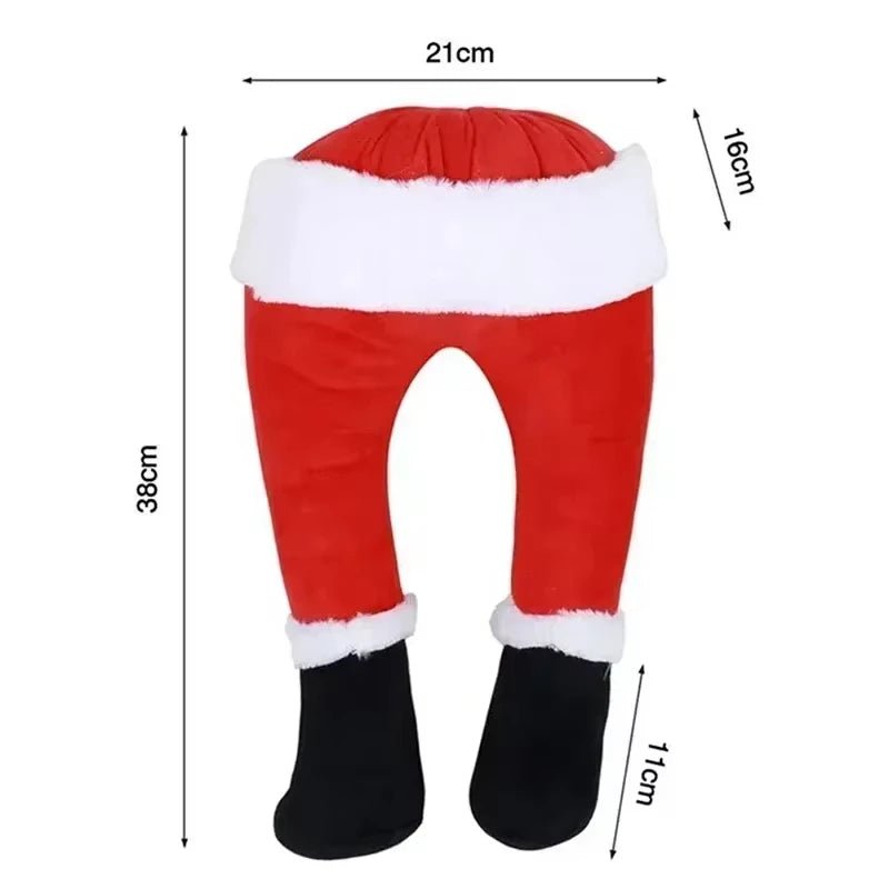 Santa Claus Legs Hanging, Christmas Tree Plush Decor, Santa Claus Elf Leg Christmas Decorations for Xmas Hanging Ornaments - MAGUSTA BEAUTY