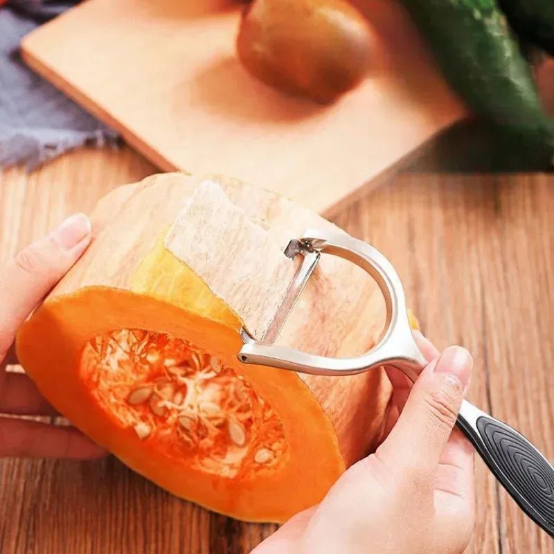 Serrated Blade/Flat Edge Peeler Potato Peeler Slicer Knife Watermelon/Melon Grater Kitchen Multi - Purpose Tool - MAGUSTA BEAUTY
