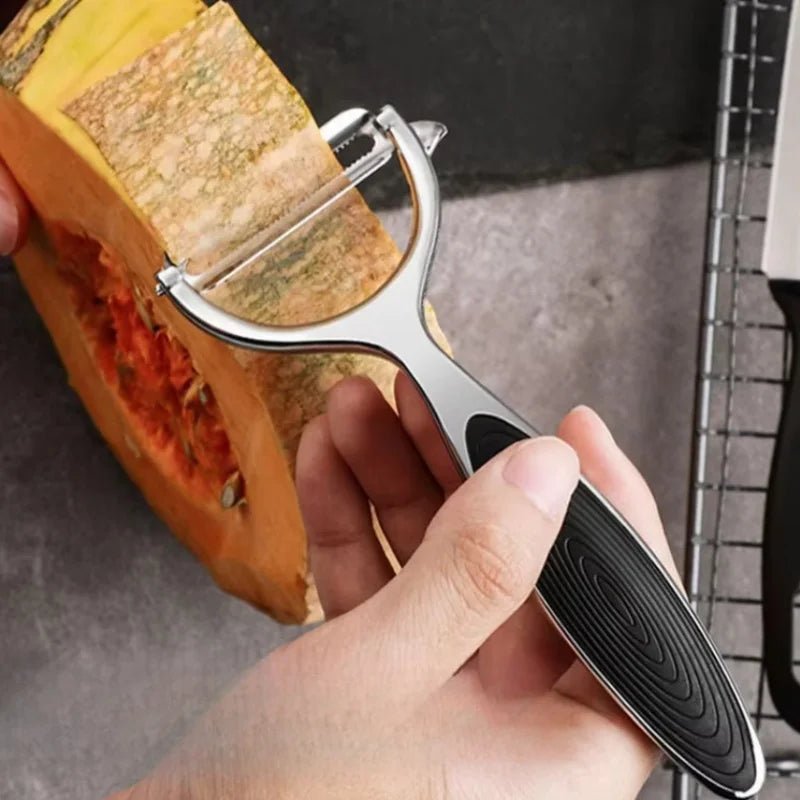 Serrated Blade/Flat Edge Peeler Potato Peeler Slicer Knife Watermelon/Melon Grater Kitchen Multi - Purpose Tool - MAGUSTA BEAUTY