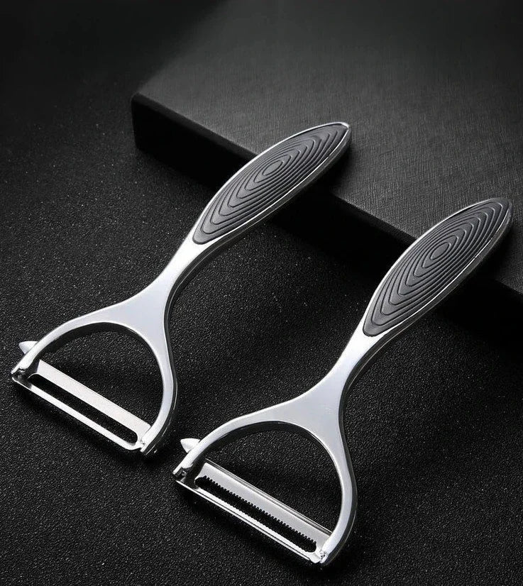 Serrated Blade/Flat Edge Peeler Potato Peeler Slicer Knife Watermelon/Melon Grater Kitchen Multi - Purpose Tool - MAGUSTA BEAUTY