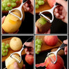 Serrated Blade/Flat Edge Peeler Potato Peeler Slicer Knife Watermelon/Melon Grater Kitchen Multi - Purpose Tool - MAGUSTA BEAUTY