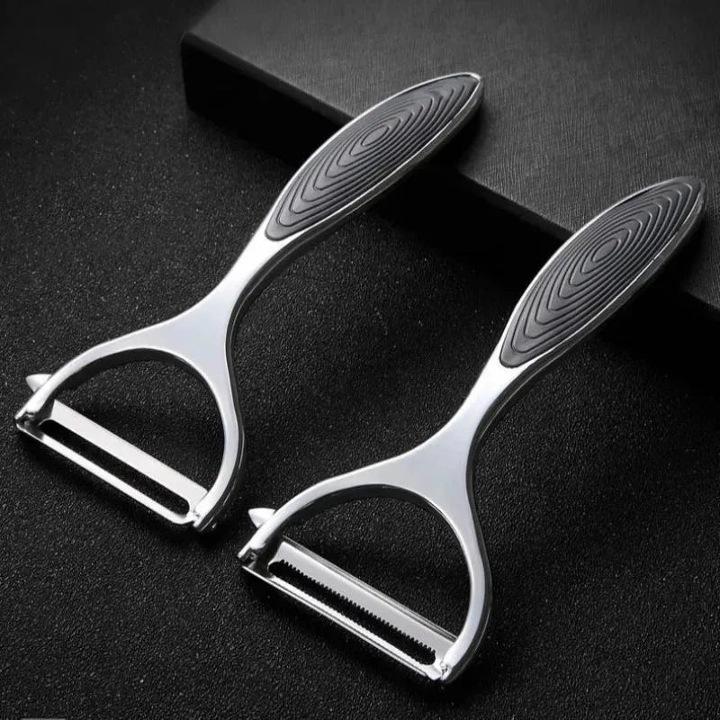 Serrated Blade/Flat Edge Peeler Potato Peeler Slicer Knife Watermelon/Melon Grater Kitchen Multi - Purpose Tool - MAGUSTA BEAUTY
