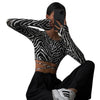 Sexy Backless Lace ups Pullover Tees Women Autumn Black O-neck Slim Longsleeve Short T-Shirt - MAGUSTA BEAUTY