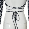 Sexy Backless Lace ups Pullover Tees Women Autumn Black O-neck Slim Longsleeve Short T-Shirt - MAGUSTA BEAUTY