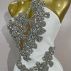 Sexy Backless Sparkly Crystal Diamonds White Bodycon Bandage Dress Women Celebrity Elegant Evening Club Party Birthday Dresses - MAGUSTA BEAUTY