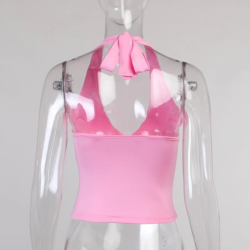 Sexy Off Shoulder Top Ladies 2025 Club Party Outfits Sheath Pure Sleeveless Bare Back Sexi Women Summer Crop Top - MAGUSTA BEAUTY