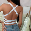 Sexy Women Vest Crop Top Sleeveless Vests Beach Women Sports Vest Tops Camisole Party Backless Suspenders Straps Underdress - MAGUSTA BEAUTY