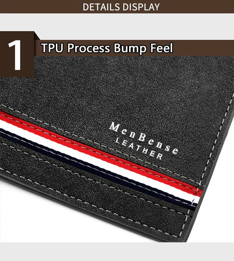 Short Men Wallets Zipper Coin Pocket Slim Card Holder Name Engraved Luxury Male Purses High Quality PU Leather Men's Wallet - MAGUSTA BEAUTY