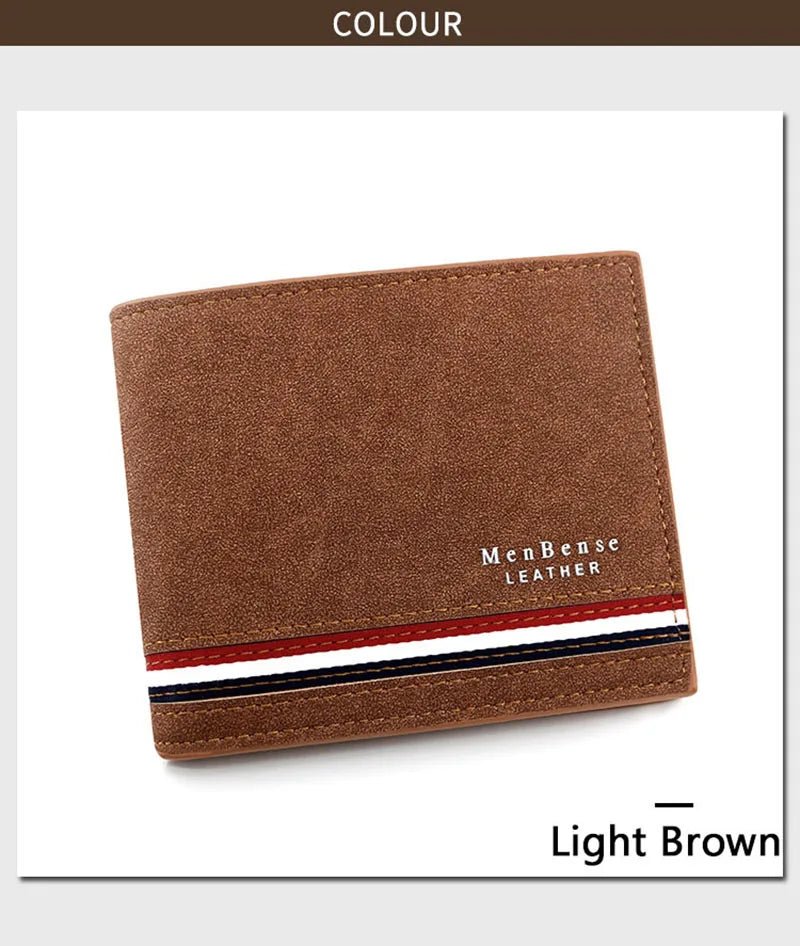 Short Men Wallets Zipper Coin Pocket Slim Card Holder Name Engraved Luxury Male Purses High Quality PU Leather Men's Wallet - MAGUSTA BEAUTY