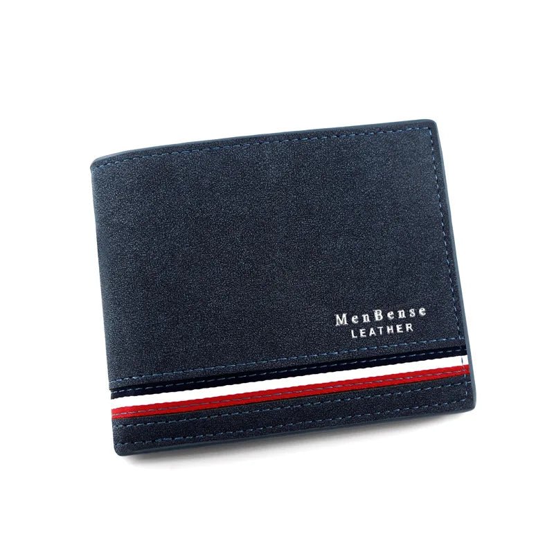 Short Men Wallets Zipper Coin Pocket Slim Card Holder Name Engraved Luxury Male Purses High Quality PU Leather Men's Wallet - MAGUSTA BEAUTY