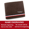 Short Men Wallets Zipper Coin Pocket Slim Card Holder Name Engraved Luxury Male Purses High Quality PU Leather Men's Wallet - MAGUSTA BEAUTY