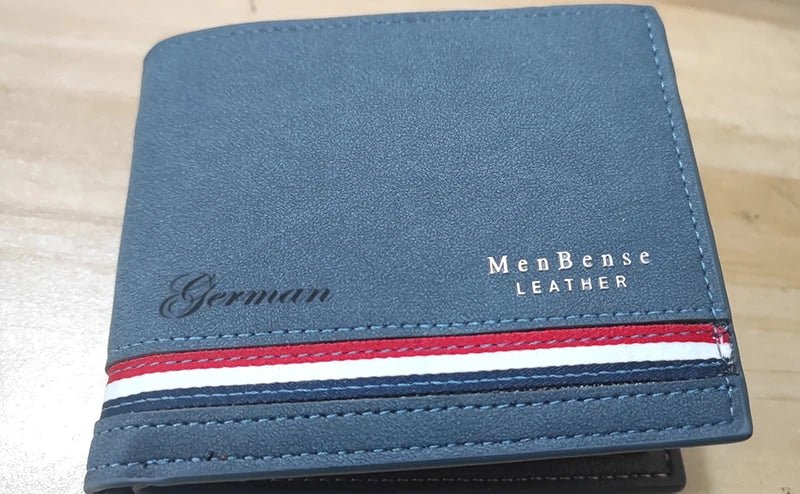 Short Men Wallets Zipper Coin Pocket Slim Card Holder Name Engraved Luxury Male Purses High Quality PU Leather Men's Wallet - MAGUSTA BEAUTY