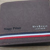 Short Men Wallets Zipper Coin Pocket Slim Card Holder Name Engraved Luxury Male Purses High Quality PU Leather Men's Wallet - MAGUSTA BEAUTY