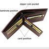 Short Men Wallets Zipper Coin Pocket Slim Card Holder Name Engraved Luxury Male Purses High Quality PU Leather Men's Wallet - MAGUSTA BEAUTY