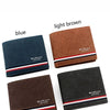 Short Men Wallets Zipper Coin Pocket Slim Card Holder Name Engraved Luxury Male Purses High Quality PU Leather Men's Wallet - MAGUSTA BEAUTY