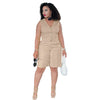 Shorts Pant Set Women Two Piece Sets V Neck Sleeveless Vests Tops Short Pants High Waist Y2k Streetwear Casual Solid 2026 - MAGUSTA BEAUTY