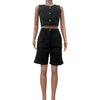 Shorts Pant Set Women Two Piece Sets V Neck Sleeveless Vests Tops Short Pants High Waist Y2k Streetwear Casual Solid 2026 - MAGUSTA BEAUTY