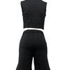 Shorts Pant Set Women Two Piece Sets V Neck Sleeveless Vests Tops Short Pants High Waist Y2k Streetwear Casual Solid 2026 - MAGUSTA BEAUTY